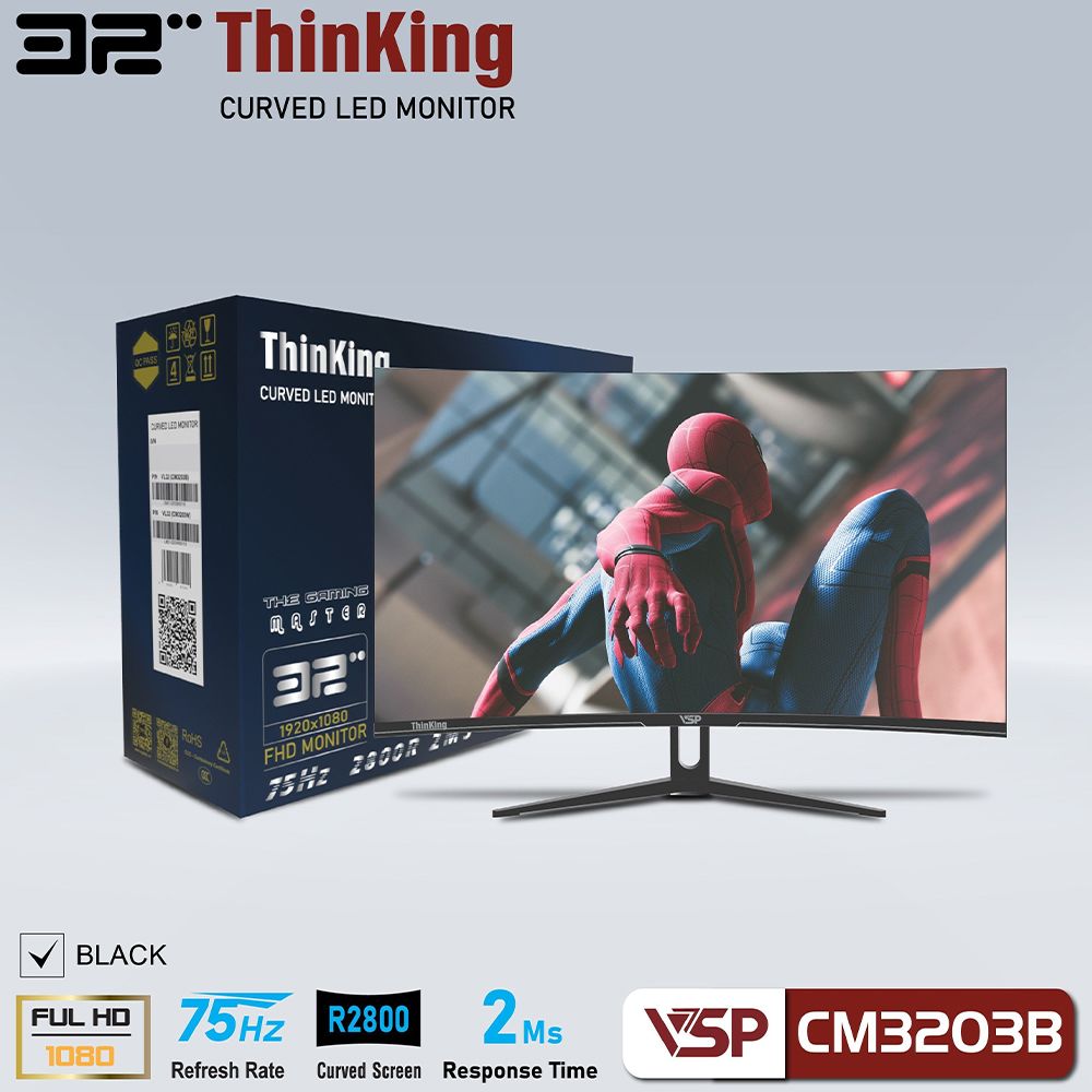 Màn hình cong VSP 32inch VL32 CM3203B Black