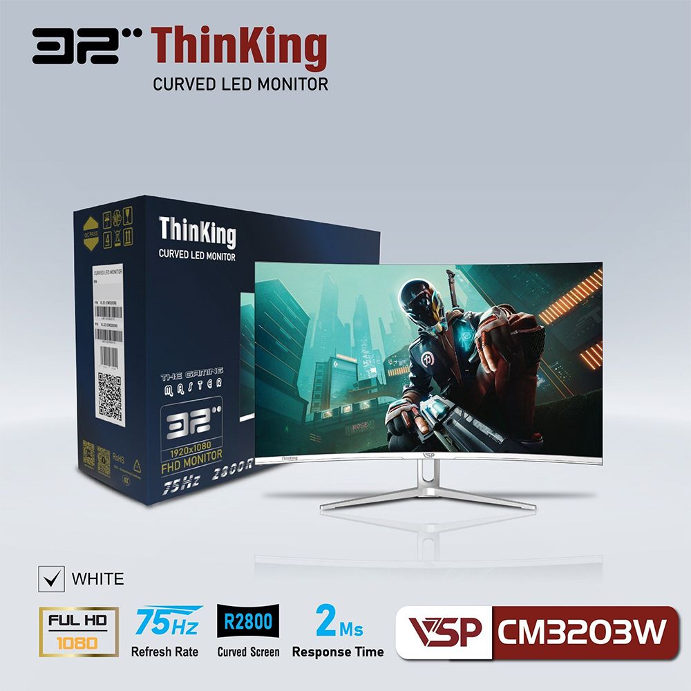 Màn hình cong VSP 32inch VL32 CM3203W White