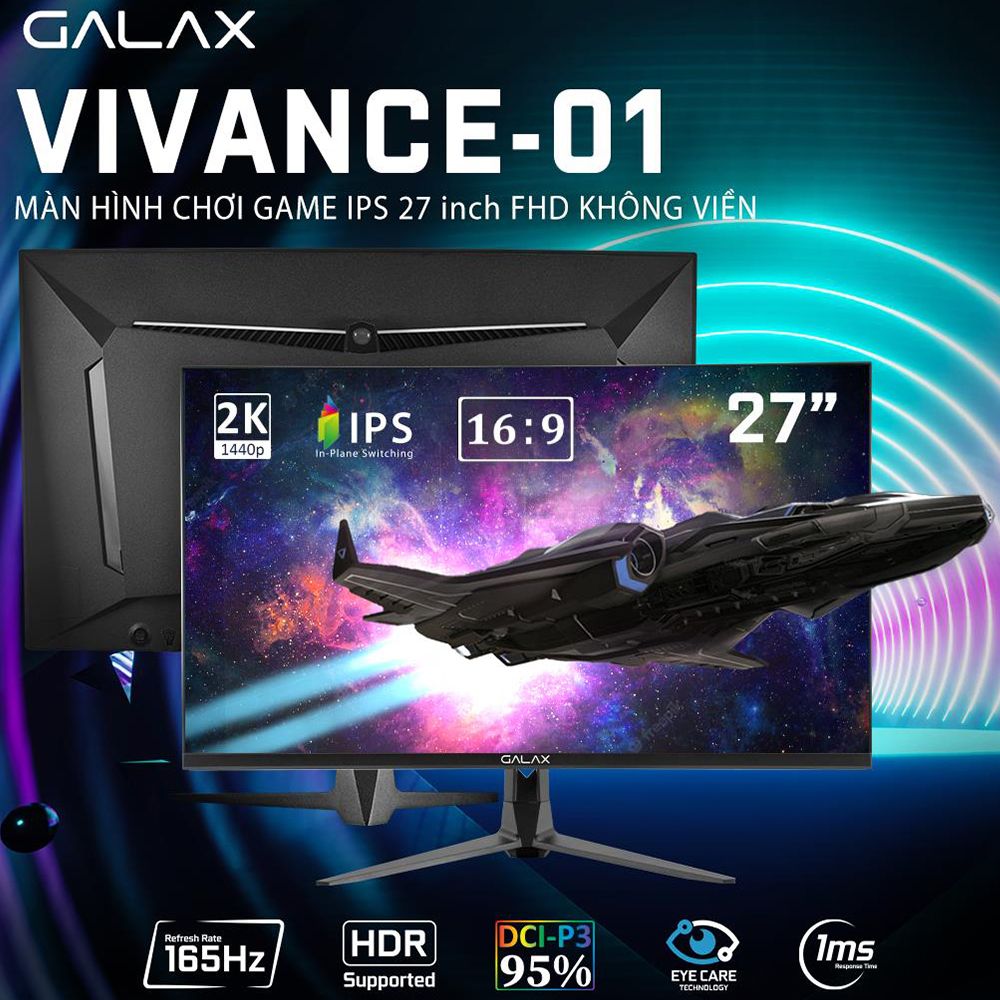 Màn Hình Galax Vivance-01 27INCH /2K /IPS /165Hz /1MS