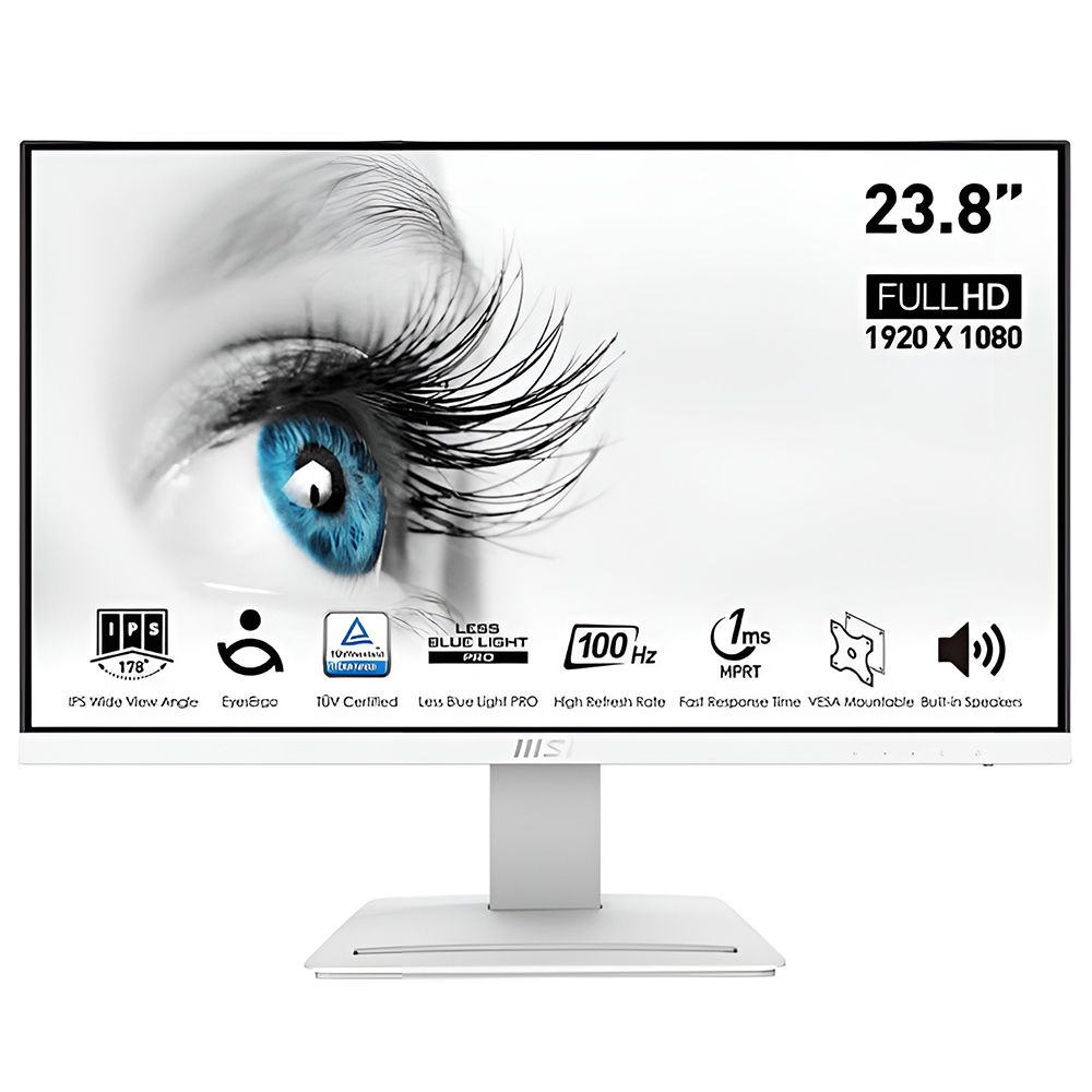 Màn Hình Gaming MSI PRO MP243XW | 24INCH, IPS, 100HZ, 1MS