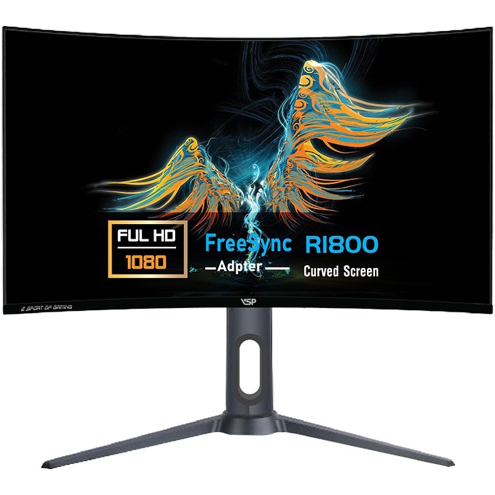 Màn Hình Gaming VSP VG272C ( 27inch , FHD, VA, 165Hz, 12ms, 300nits, HDMI+DP, Cong)