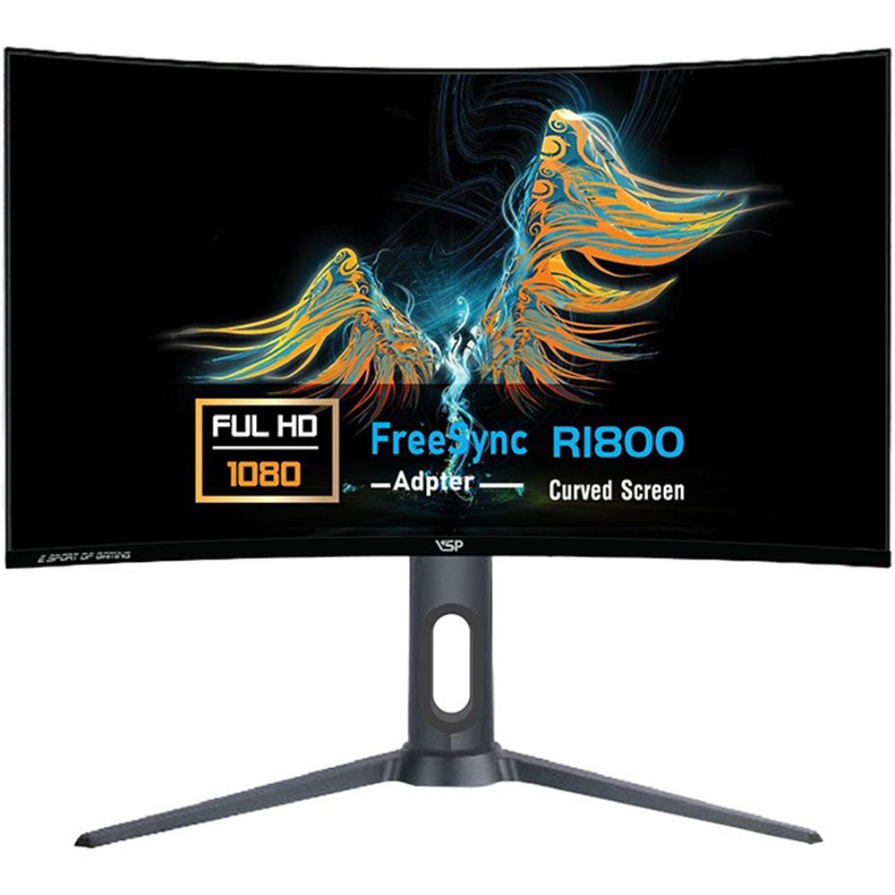  Màn Hình Gaming VSP VG272C ( 27inch , FHD, VA, 165Hz, 12ms, 300nits, HDMI+DP, Cong) 