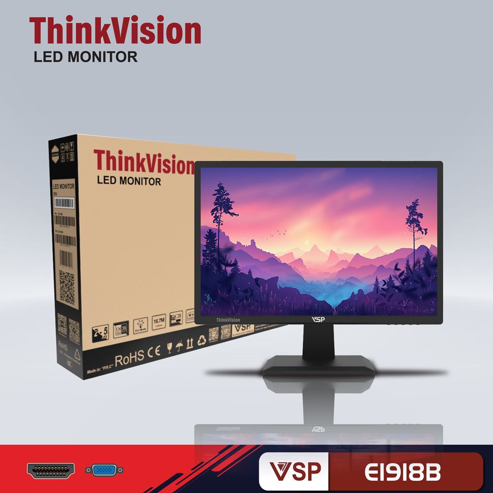 MÀN HÌNH VSP THINKVISION 19INCH 60Hz LED E1918B ( LM01-E1918B0118 )