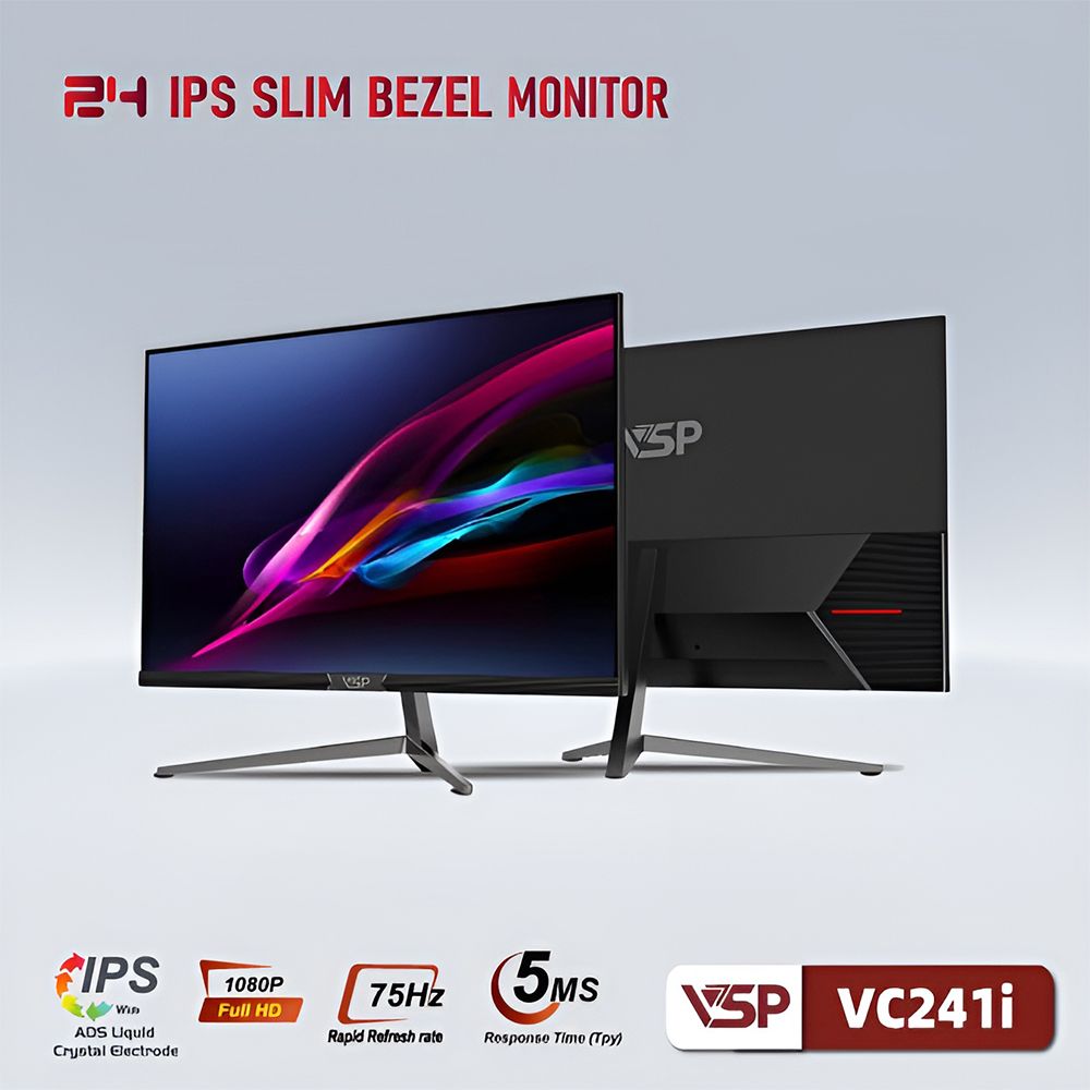 Màn hình VSP 24inch 75Hz IPS BLACK VC241i