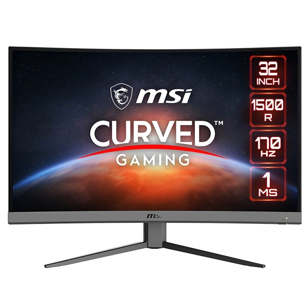  Màn Hình Gaming MSI Optix G32C4 E2 | 32inch, FHD, VA, 170Hz, 1ms, Cong (1500R) 