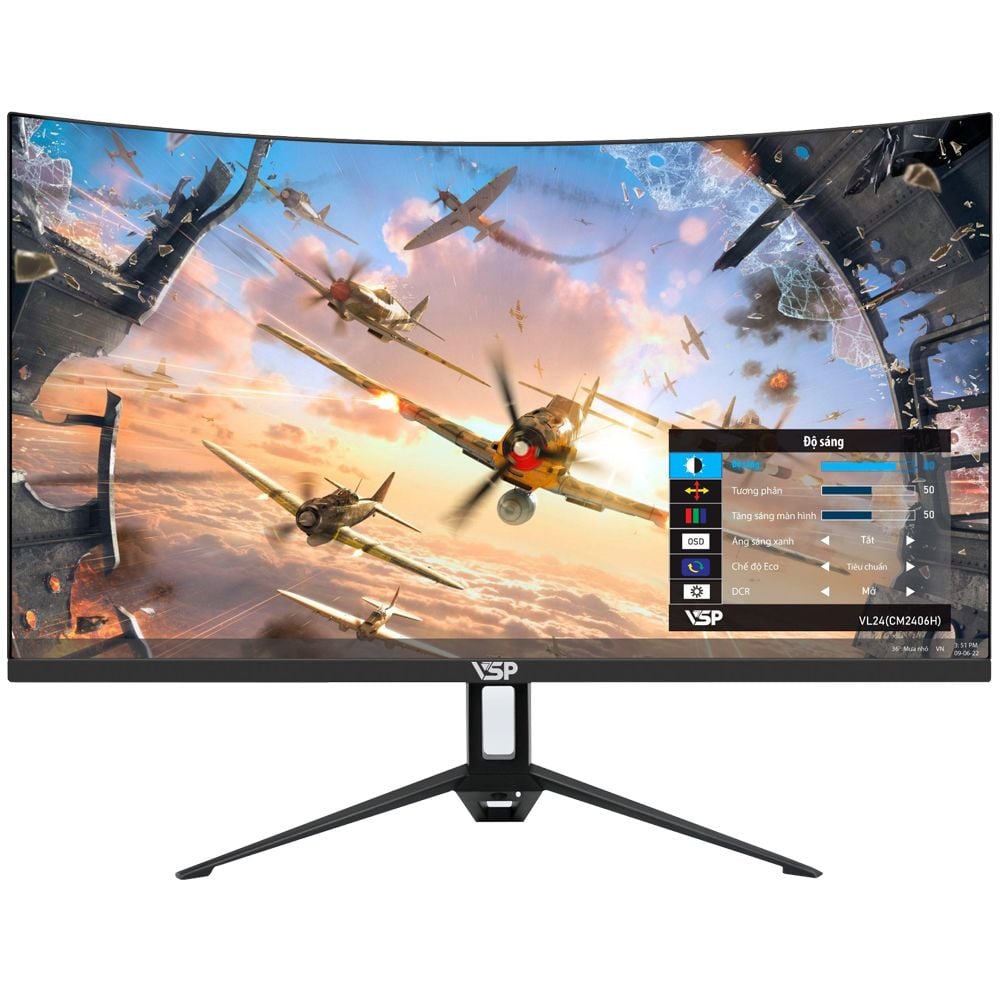 Màn hình Cong VSP 24inch 75Hz VA Full viền CM2406H ( LM01-2406H00129 )