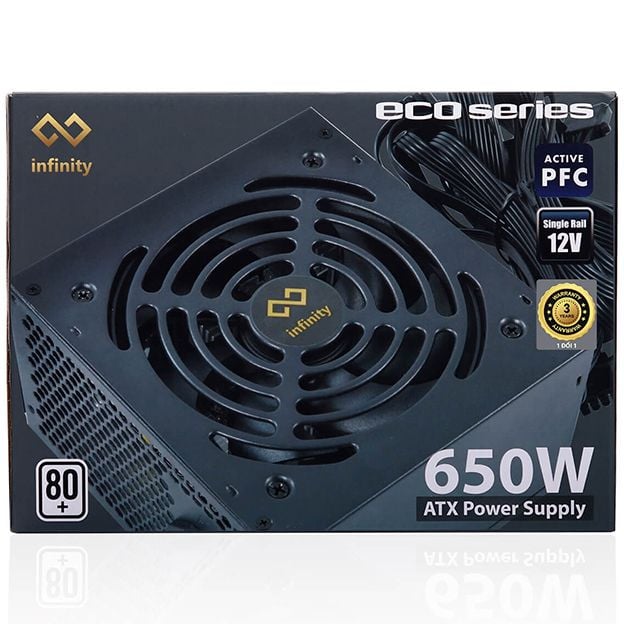 Nguồn Infinity 650W chuẩn 80plus