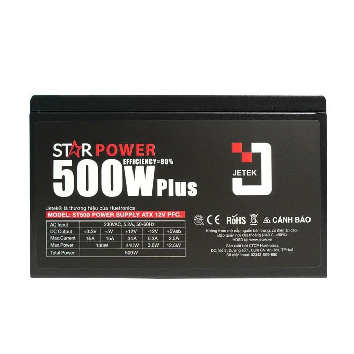 Nguồn PSU 500W JETEK NS500