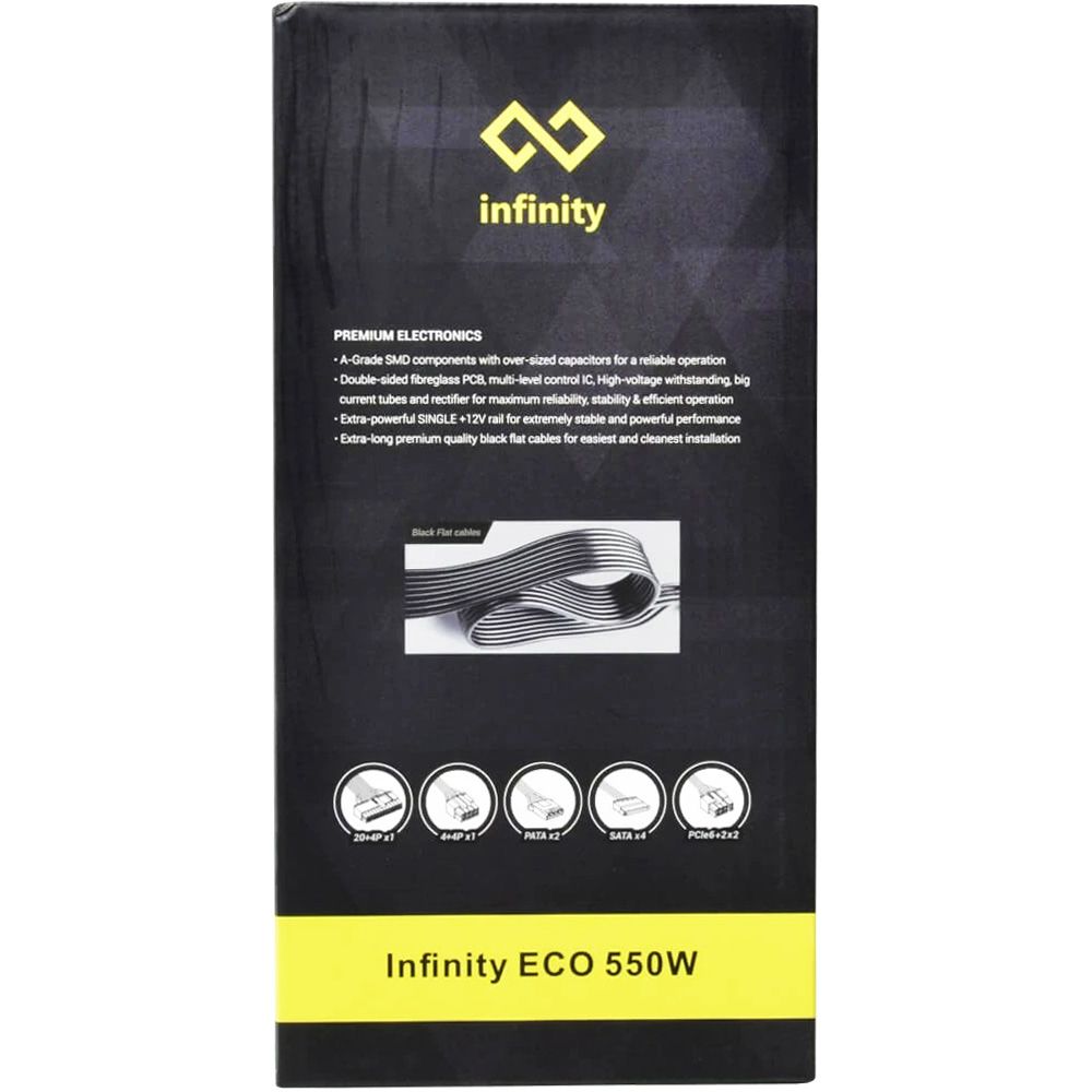 Nguồn PSU INFINITY 550W 85PLUS ( Tụ Nhật Bản )