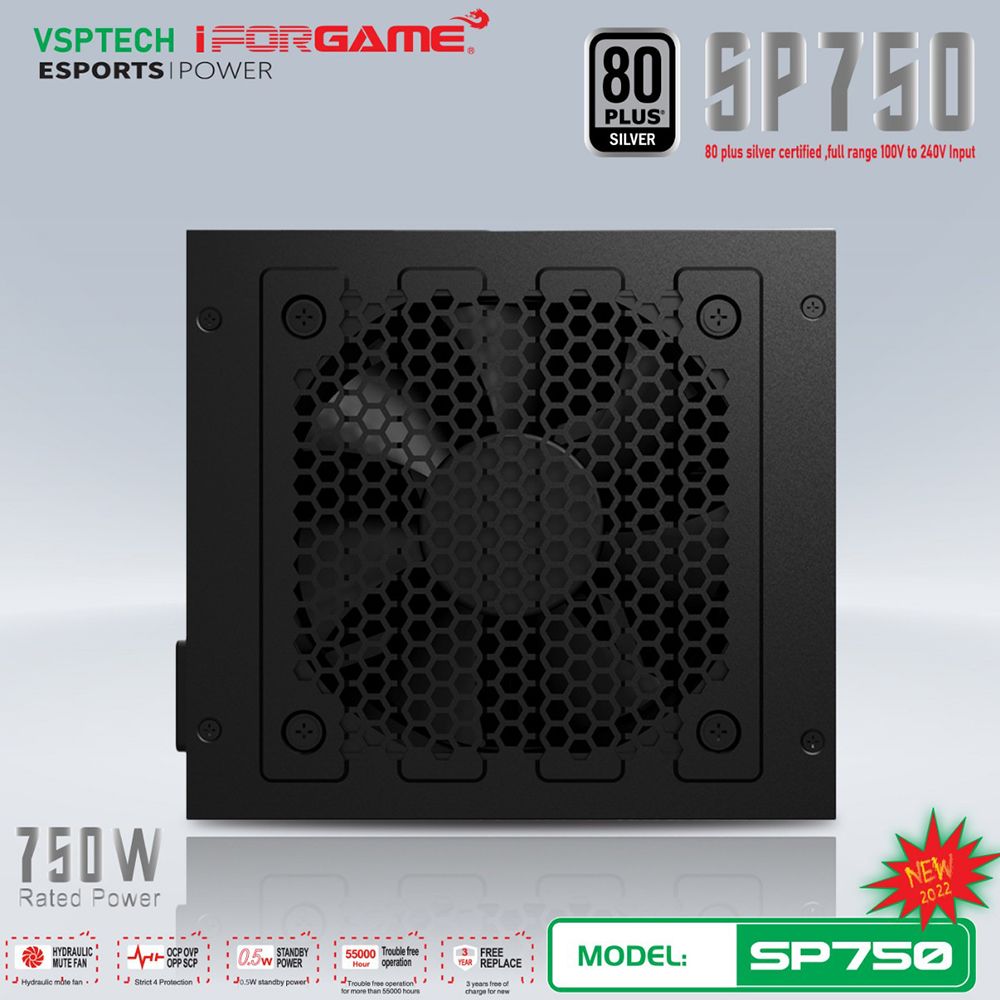 Nguồn PSU VSPSP750 750W 80PLUS SILVER ( SP05-SP7500128 )