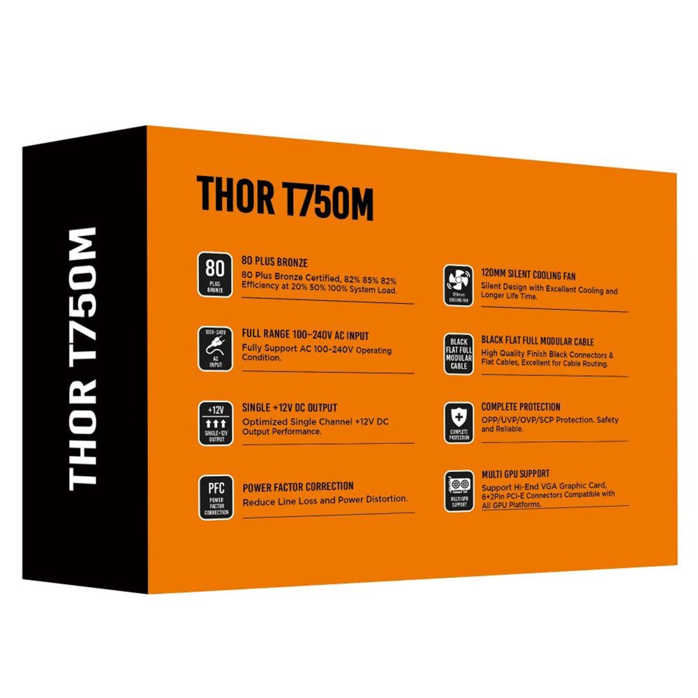 Nguồn Xigmatek Thor T750M V2 Full Modular 750W 80Plus Bronze