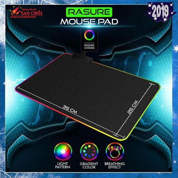  LÓT ( PAD) CHUỘT LED GAMING RS-02-LED 