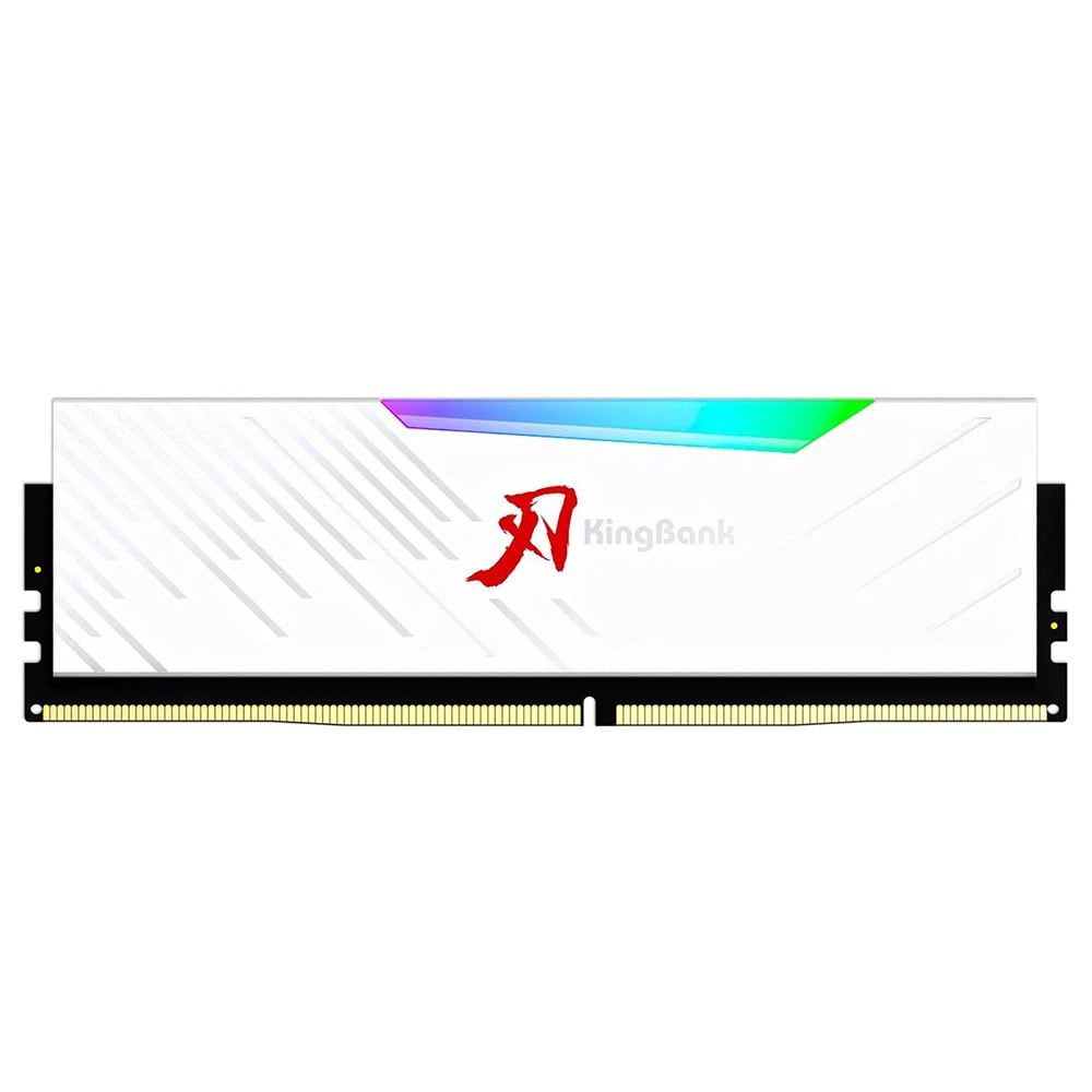  Ram Kingbank DDR4 PC 3200MHz 8GB SHARP BLADE RGB WHITE 
