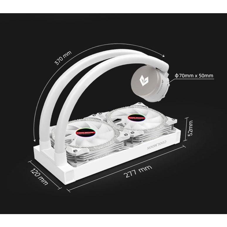Tản nhiệt nước COOLMOON AOSOR 240-X RGB WHITE