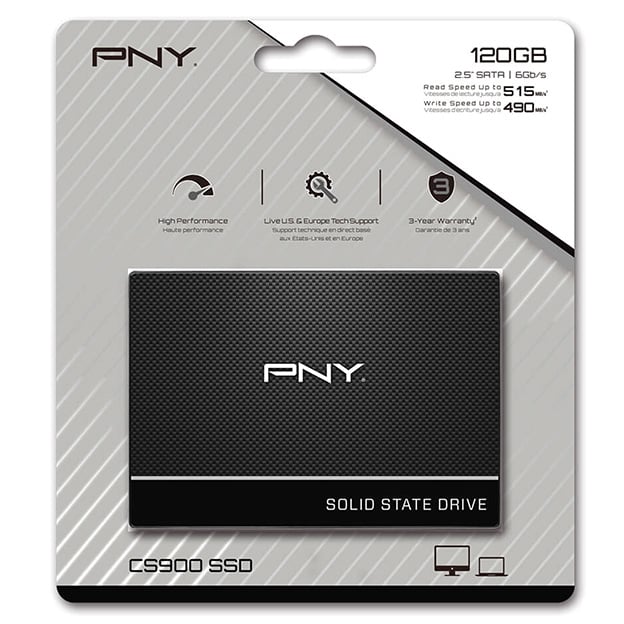 SSD 120GB PNY CS900 SATA3 (515MB/s - 490MB/s)