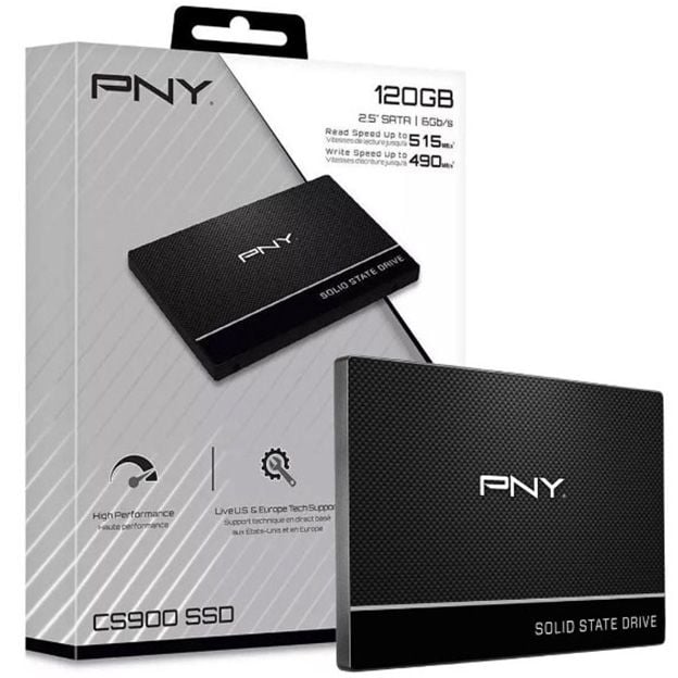 SSD 120GB PNY CS900 SATA3 (515MB/s - 490MB/s)