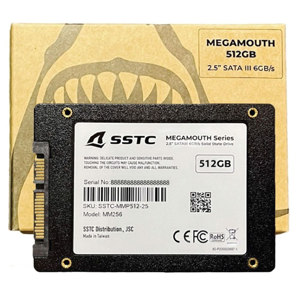SSD 512GB SSTC Megamouth Sata III (520MB/s / 490MB/s) - (MS-M110-512Q)