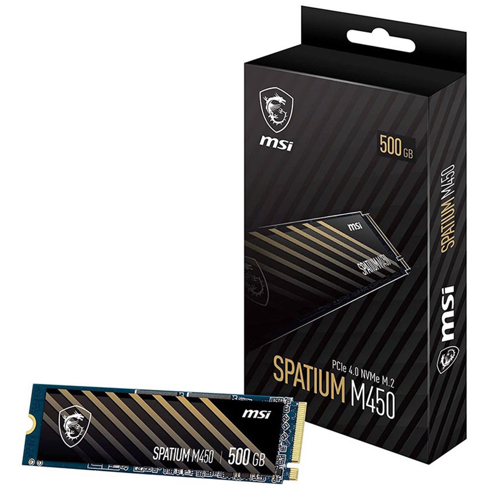 SSD MSI SPATIUM M450 500GB | PCIe 4.0 NVMe M.2 PCIe Gen4x4 ( EAN 4711377022477)