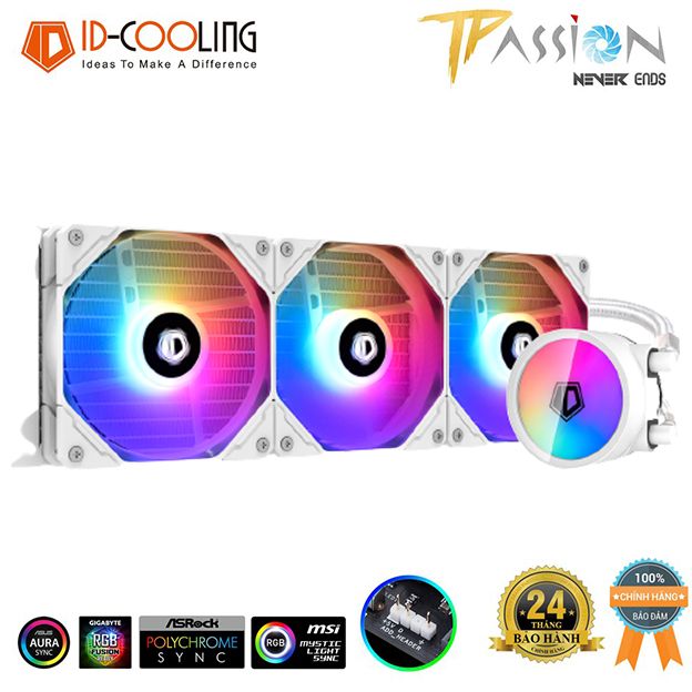  BỘ TẢN NHIỆT NƯỚC ID-COOLING ZOOMFLOW 360-XT SNOW (ID-CPU-ZOOMFLOW-360-XT-SNOW) 