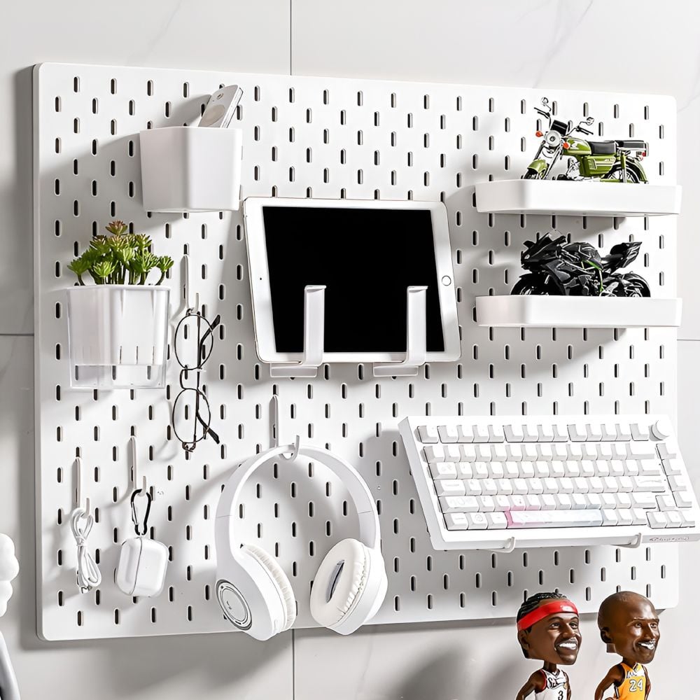 Kệ bảng treo tường Pegboard Decor Trắng