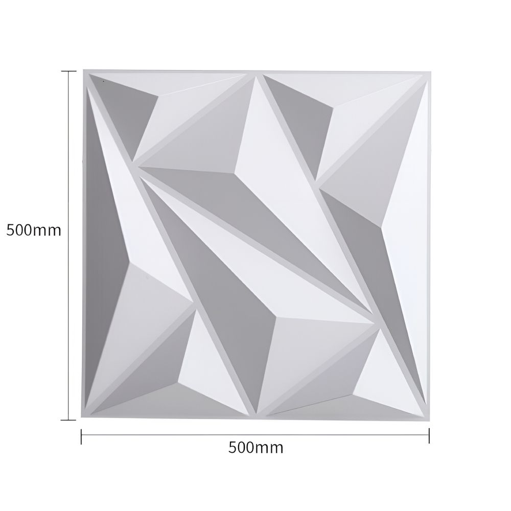 Tấm ốp tường 3D Decor Trắng