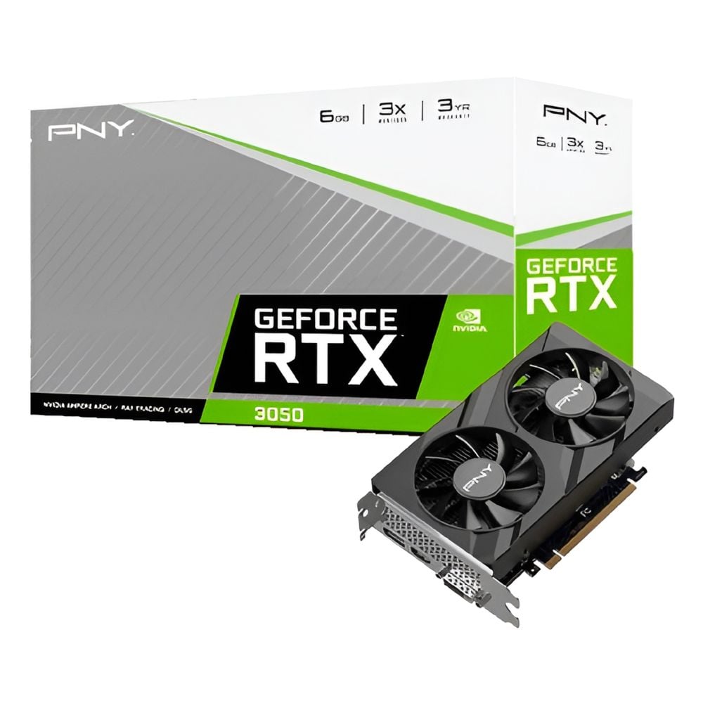  VGA PNY RTX 3050 VERTO 6GB DUAL GDDR6 2 FAN 