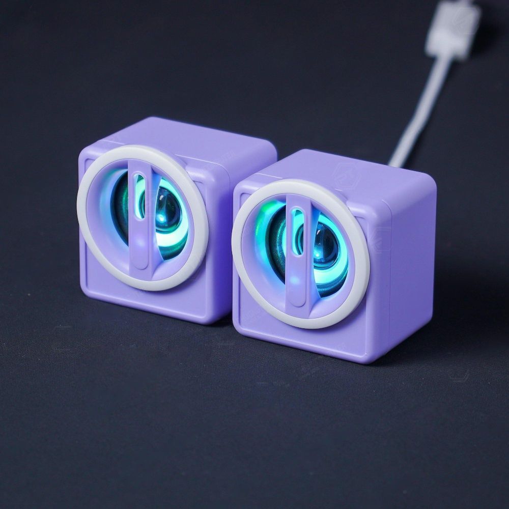 Loa vi tính K1 MINI LED RGB Tím