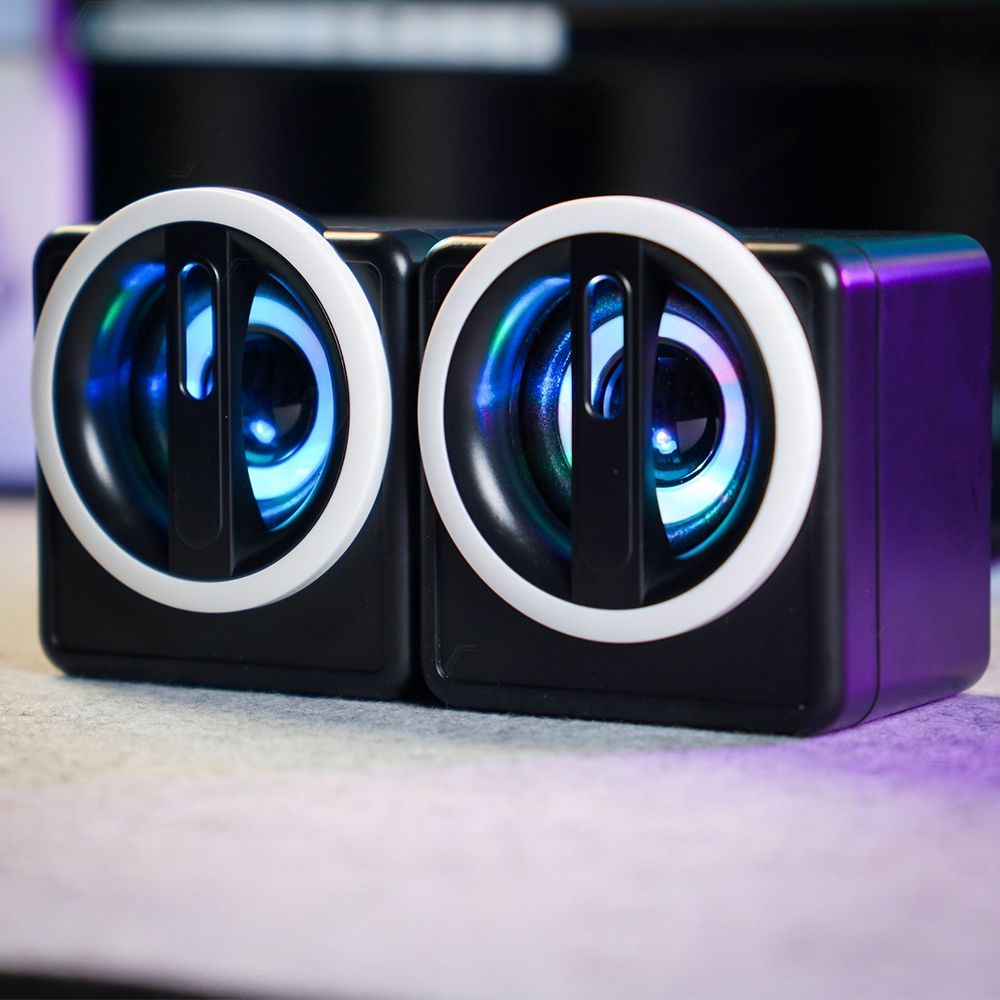  Loa vi tính K1 MINI LED RGB Đen 