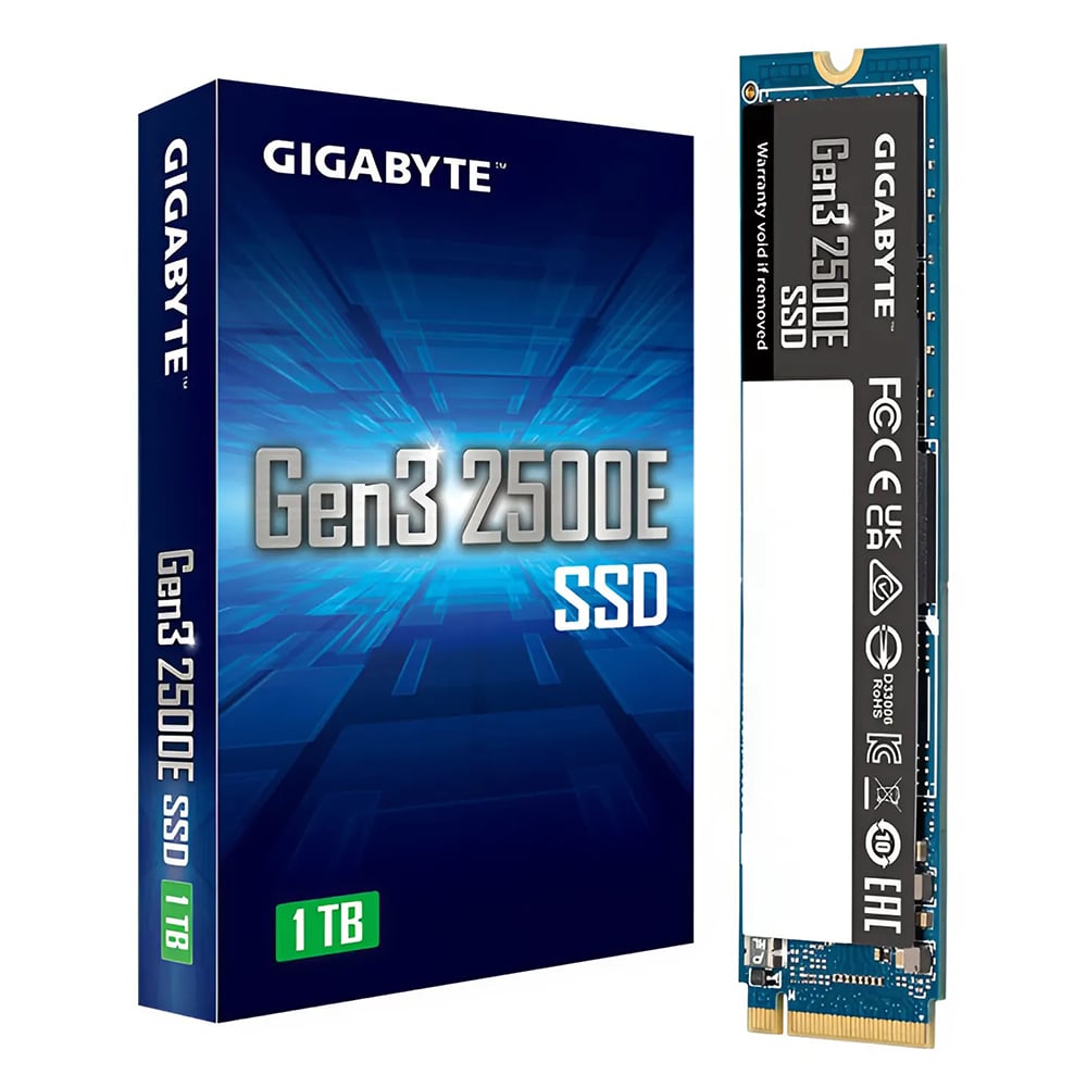 Ổ cứng SSD Gigabyte 2500E 1TB PCIe Gen 3.0x4 M2 2280 (G325E1TB G10)