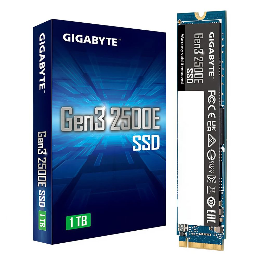 Ổ cứng SSD Gigabyte 2500E 1TB PCIe Gen 3.0x4 M2 2280 (G325E1TB G10)
