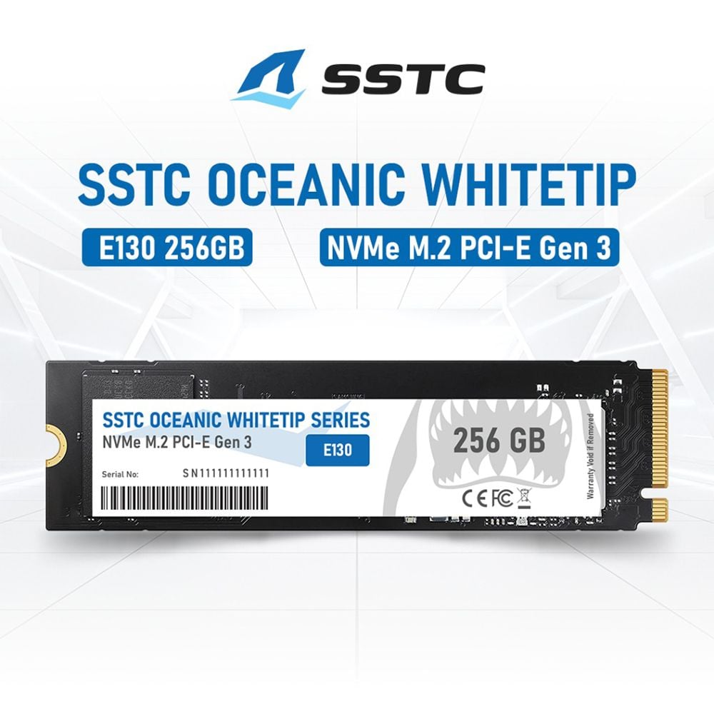 SSD SSTC 256GB OCEANIC WHITETIP E130 GEN 3x4 M2 NVME