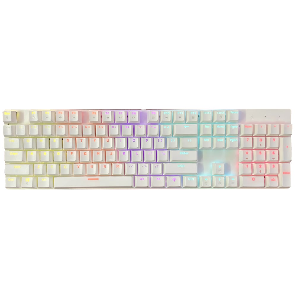 Phím Cơ Rainbow Gear K104 White - Blue Switch