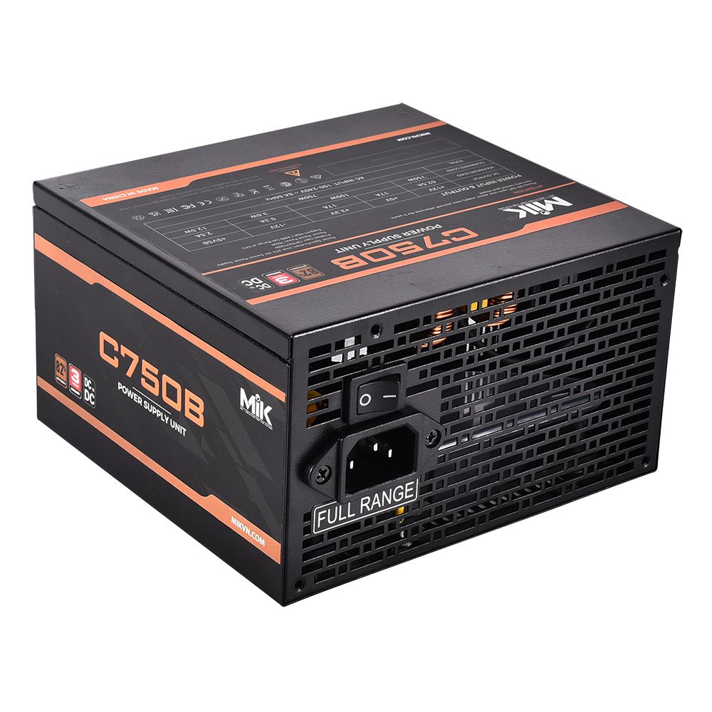 Nguồn MIK 750W C750B 80Plus Bronze