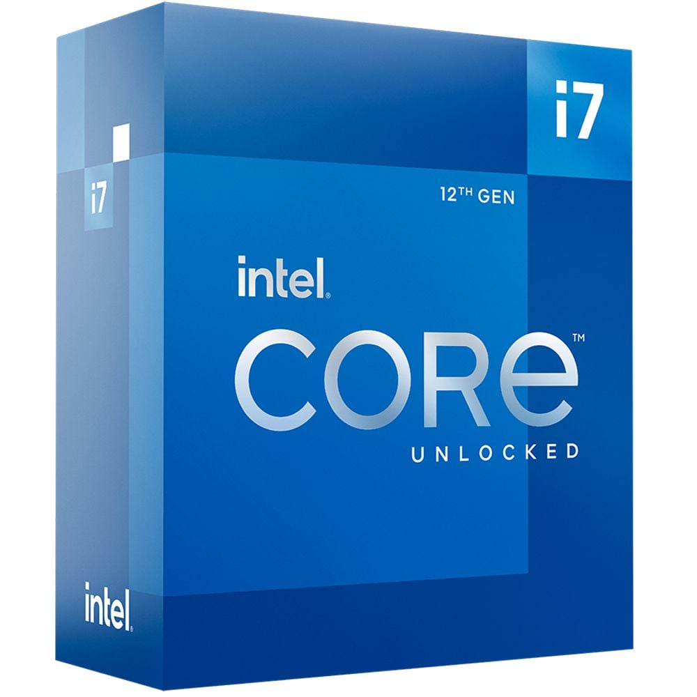CPU Intel Core i7-12700K Box Intel (3.8GHz turbo up to 5.0Ghz, 12 nhân 20 luồng, 25MB Cache, 125W) - Socket 1700