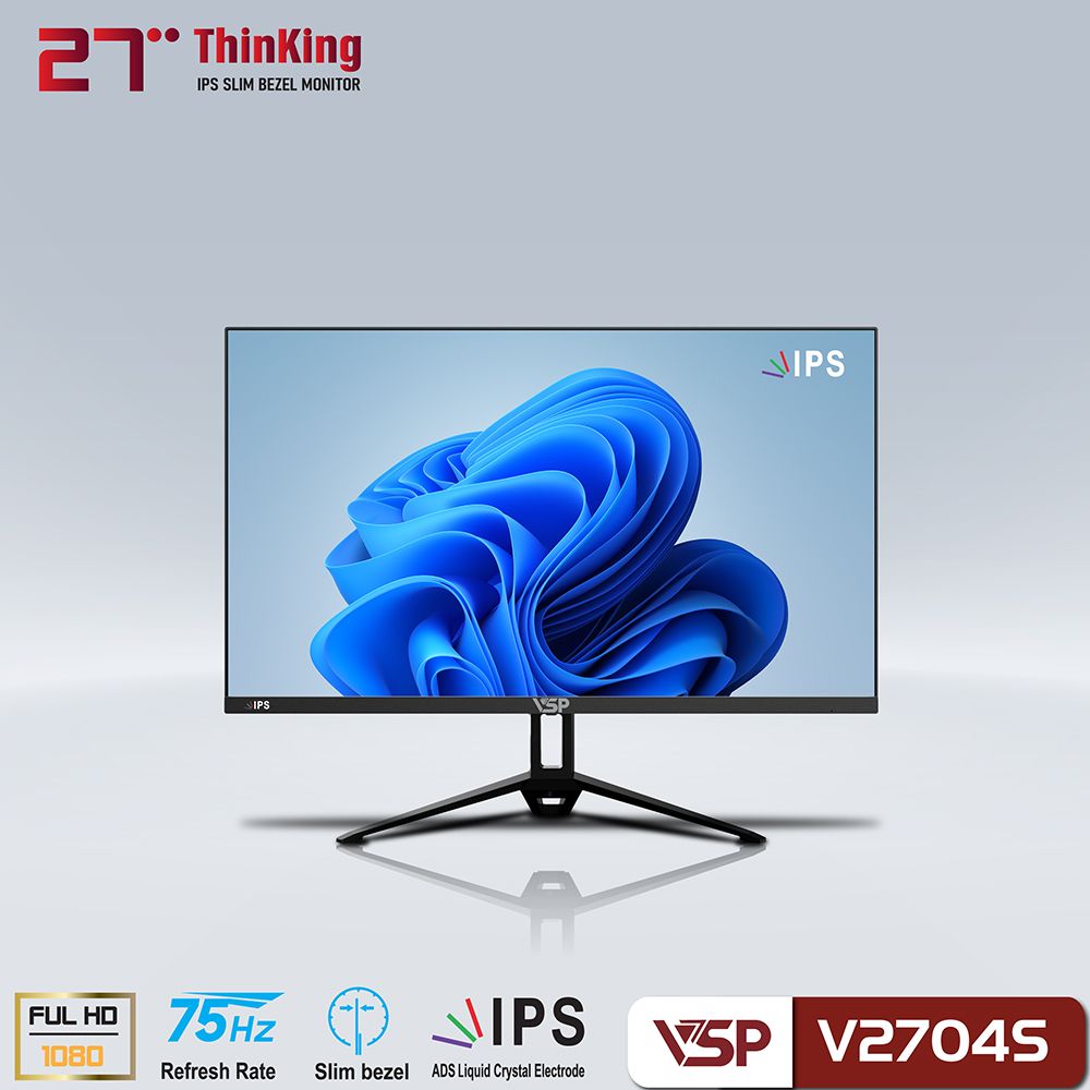 Màn hình VSP 27inch 75Hz IPS BLACK ( V2704S ) - BLACK