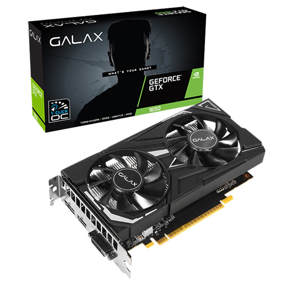 VGA Galax GTX 1650 EX (1-Click OC) 4GB DDR6 128Bit (65SQL8DS66E6)