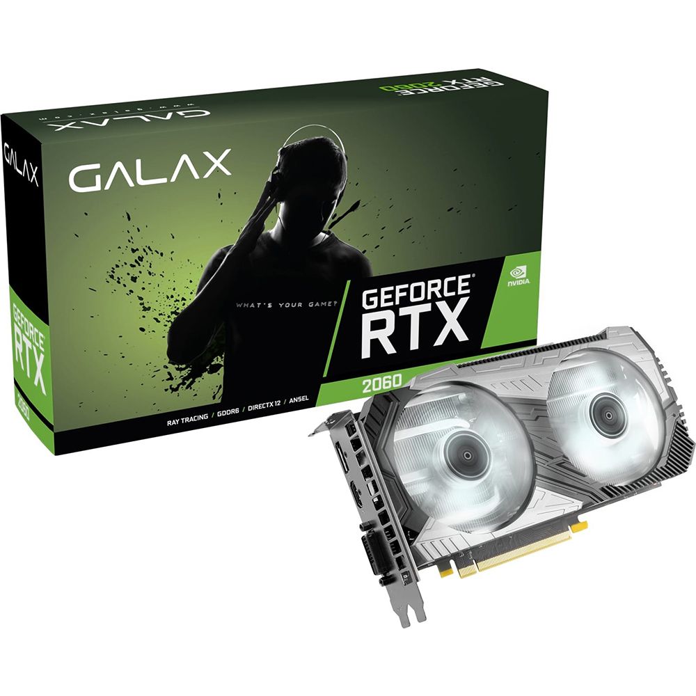 VGA GALAX RTX 2060 PLUS 6G GDDR6 1-Click OC ( Có LED RGB ) GIÁ RẺ