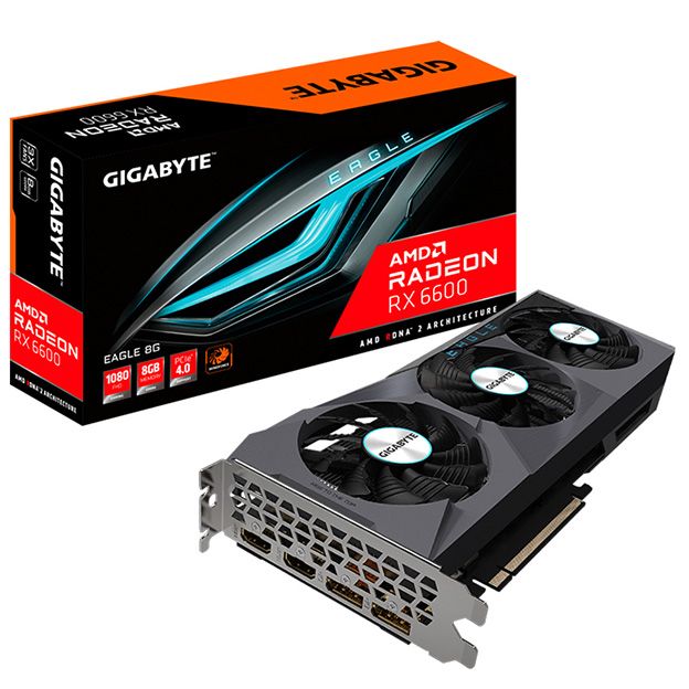  VGA Gigabyte Radeon RX 6600 EAGLE 8GB (GV-R66EAGLE-8GD) 
