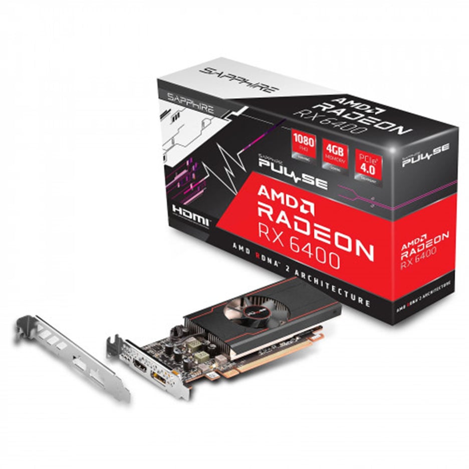 VGA Radeon RX 6400 SAPPHIRE PULSE 4GB GDDR6 (11315-01-20G)
