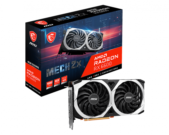 VGA MSI Radeon RX 6600 MECH 2X 8GB