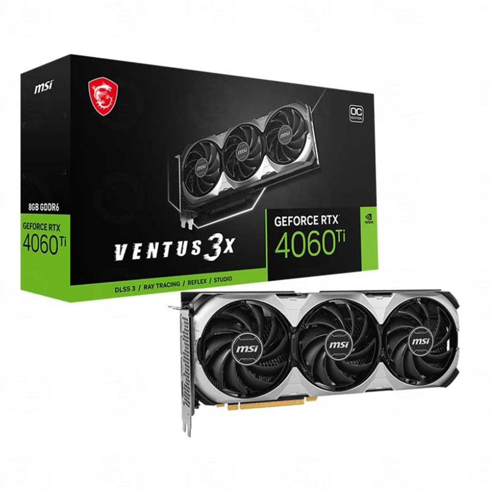  VGA MSI RTX4060TI Ventus 3X OC 8G GDDR6 3 FAN 1 