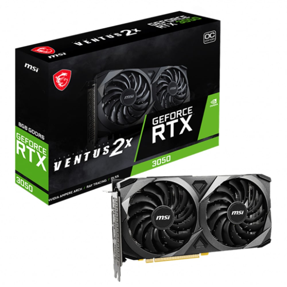 VGA MSI RTX 3050 Ventus 2X OC 8G GDDR6
