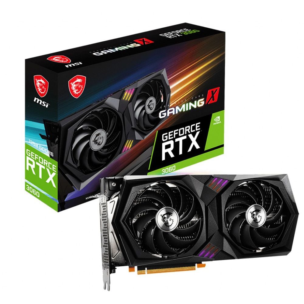  VGA MSI RTX 3060 12G DDR6 Gaming X LHR 