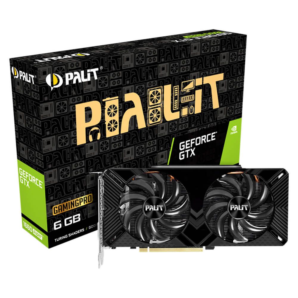  VGA Palit GeForce GTX 1660 SUPER GP 6GB GDDR6 (NE6166S018J9-1160A-1) 