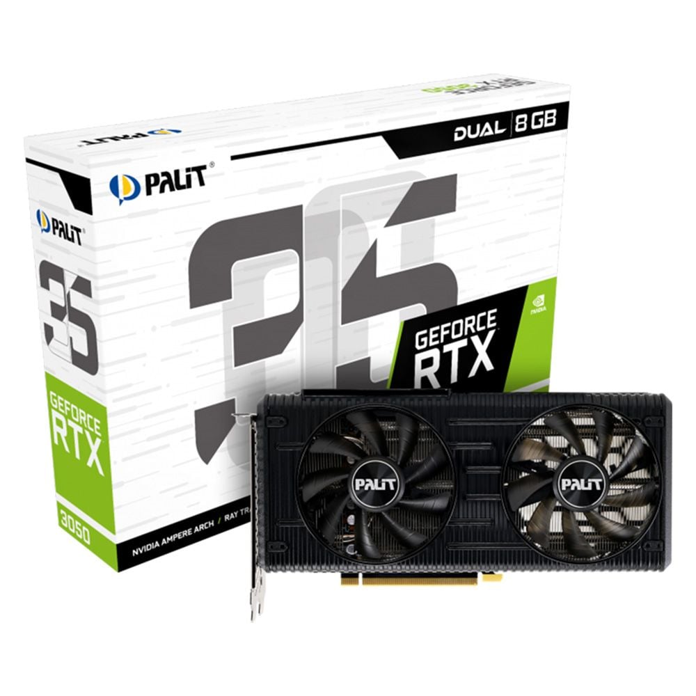  VGA Palit RTX 3050 8G GDDR6 Dual (NE63050019P1-190AD) 