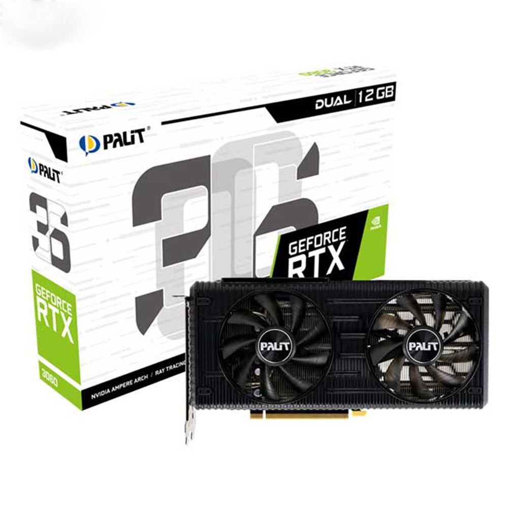 VGA Palit RTX 3060 12G GDDR6 Dual V2 (NE63060019K9-190AD)