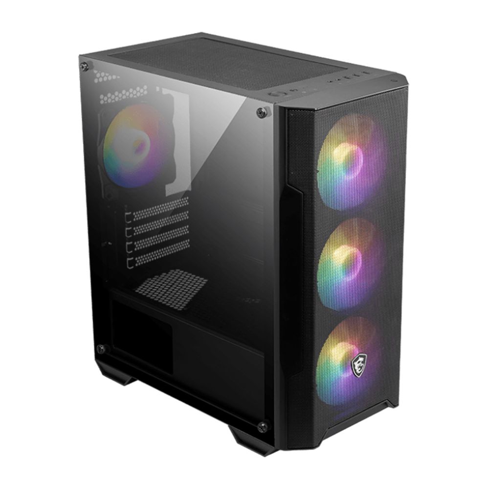 Vỏ Case MSI MAG FORGE M100A Black ( có sẵn 4 Fan Led RGB )