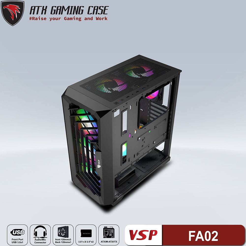 VỎ CASE VSP AGRIOUS FA02 SPIDER Full ATX