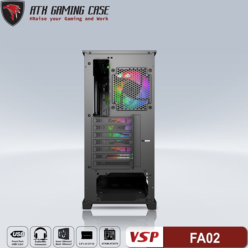VỎ CASE VSP AGRIOUS FA02 SPIDER Full ATX