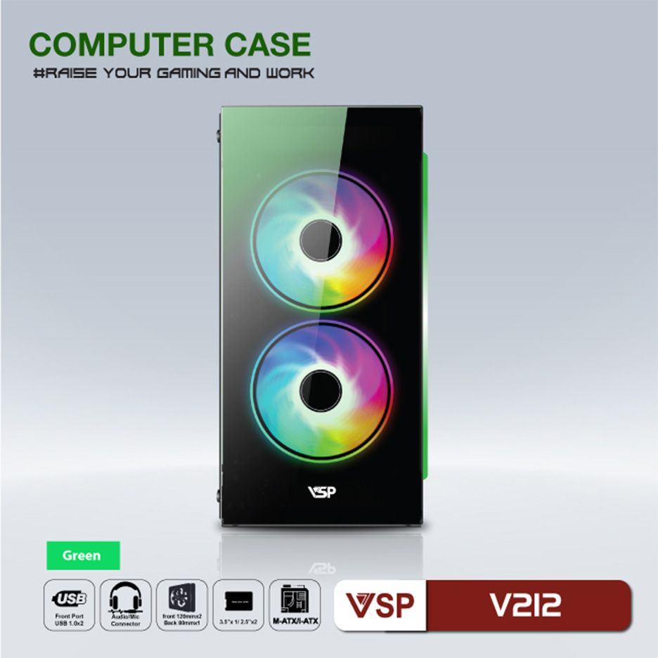 VỎ CASE VSP V212 GREEN